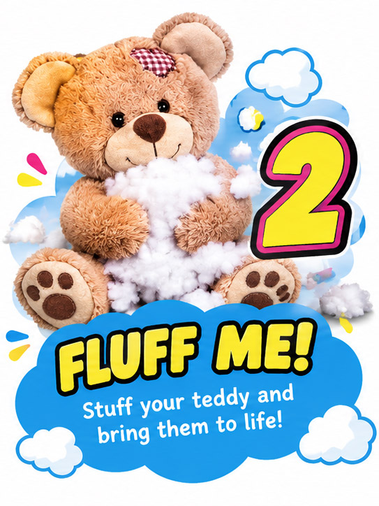 Step 2 - Fluff your teddy